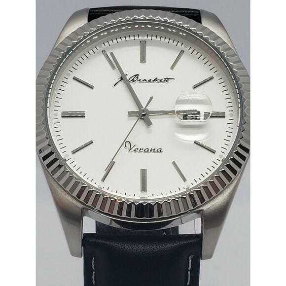 J Brackett Mens Watch Verona Leather - Picture 1 of 9